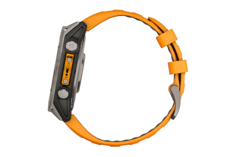 Garmin Fenix 8 Sapphire Smart Sports Watch (Titanium with Spark Orange/Graphite Carousel 8