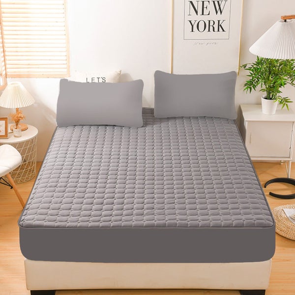 Fitted Sheet Queen, Protective Cover for Bed Mattress, Pocket Fitted Sheet, W Carousel 2