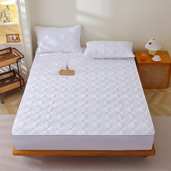 Fitted Sheet Queen, Protective Cover for Bed Mattress, Pocket Fitted Sheet, W Carousel 2