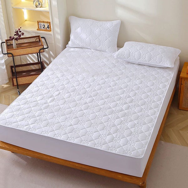 Fitted Sheet Queen, Protective Cover for Bed Mattress, Pocket Fitted Sheet, W Carousel 7