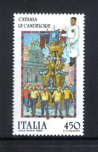 Italy - 1986 Folk Customs Set (1) - UHM - 1914 Carousel 1