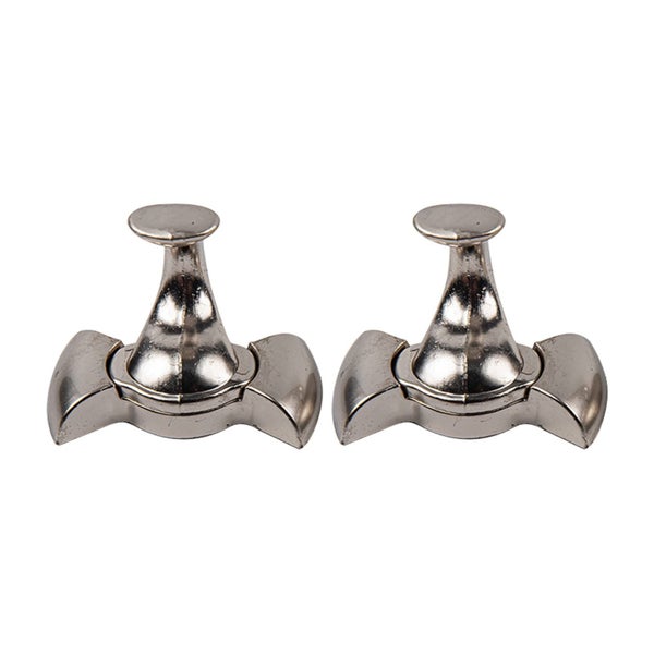 Curtain Holdback, 2pcs Wall Mounted Drapery Tiebacks with Screws, Decorative Carousel 1