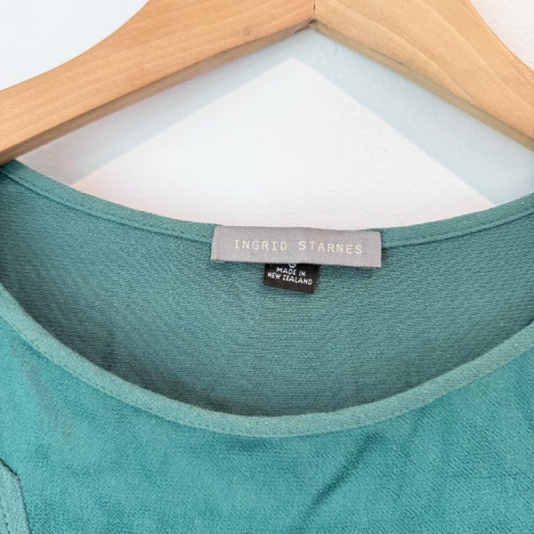 Ingrid Starnes Size S Midi Dress with Self-Tie Waist Carousel 2