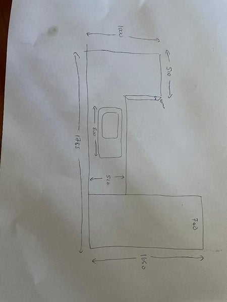 Engineered granite benchtop (u shaped benchtop including sink) Engineered stone Carousel 2