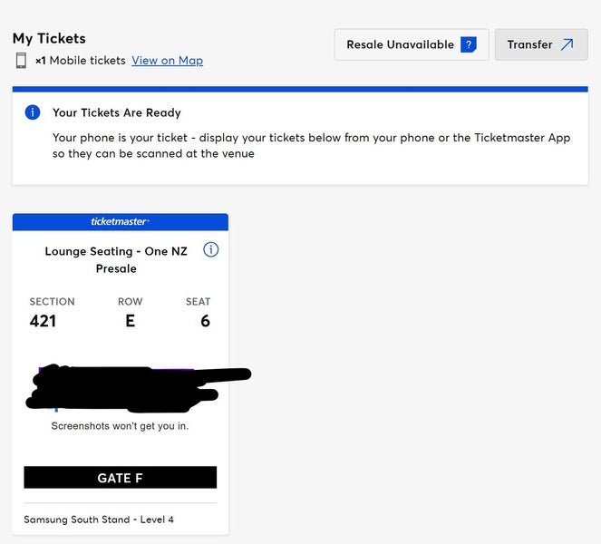 Metallica ticket - Lounge Seating x 164392243060739110