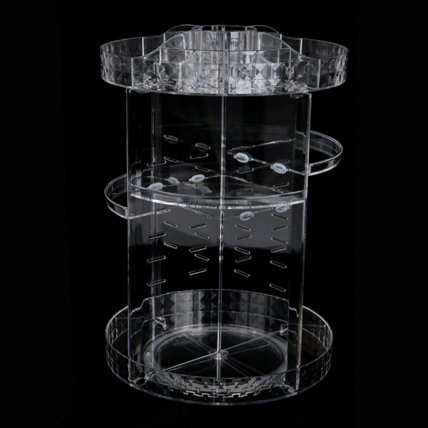 Cosmetic Storage Box Shelf Rotating Carousel 12