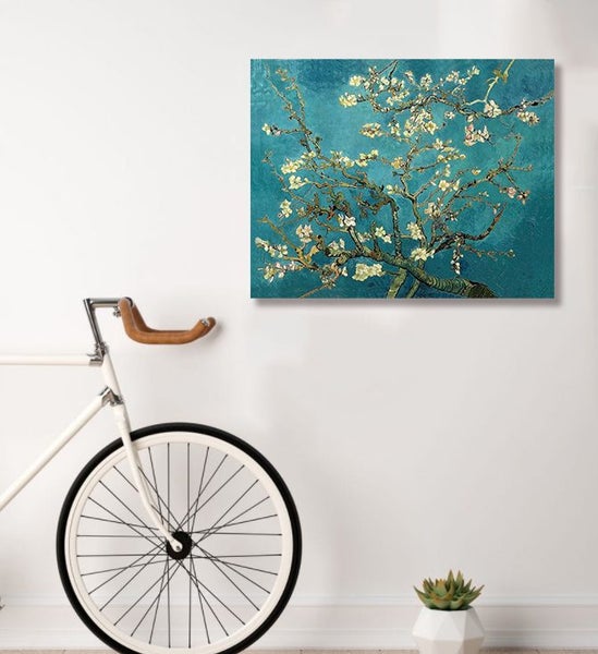 Framed $1 RESERVE 1 Panel Canvas Art Print - Almond-Blossoms by Van Gogh Carousel 3