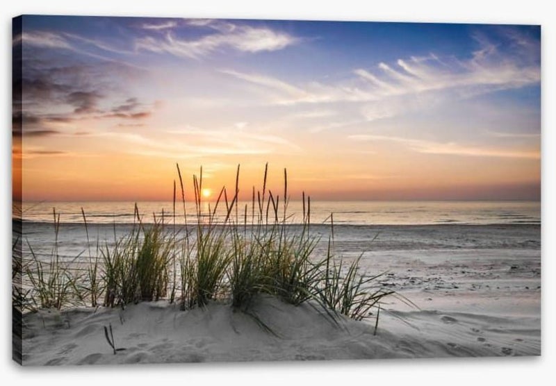 Framed $1 RESERVE 1 Panel Canvas Art Print - Waipu Beach Carousel 1