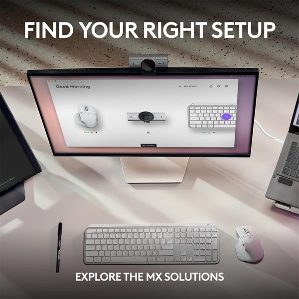 Logitech MX Brio Ultra HD 4K Webcam - Pale Grey [960-001561] Carousel 9