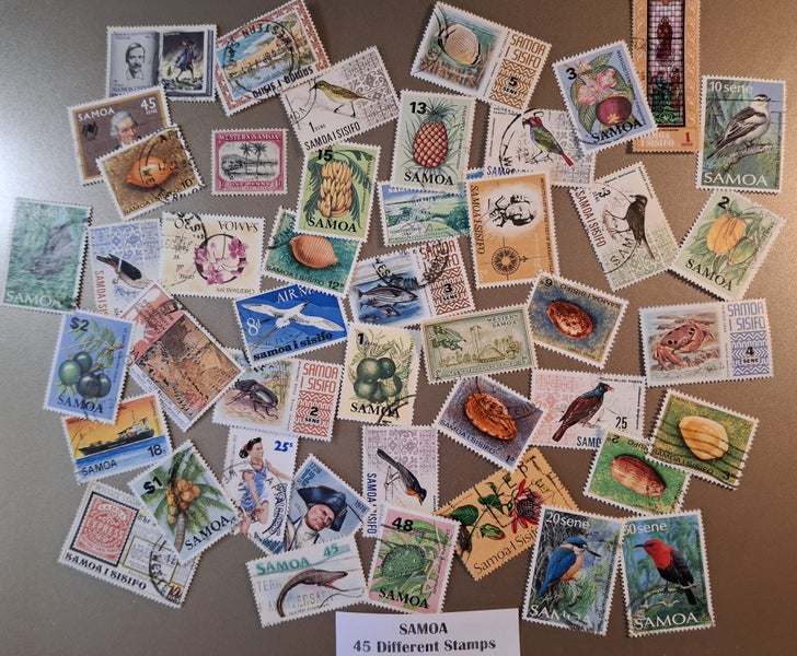 SAMOA-45 Different Stamps Carousel 1