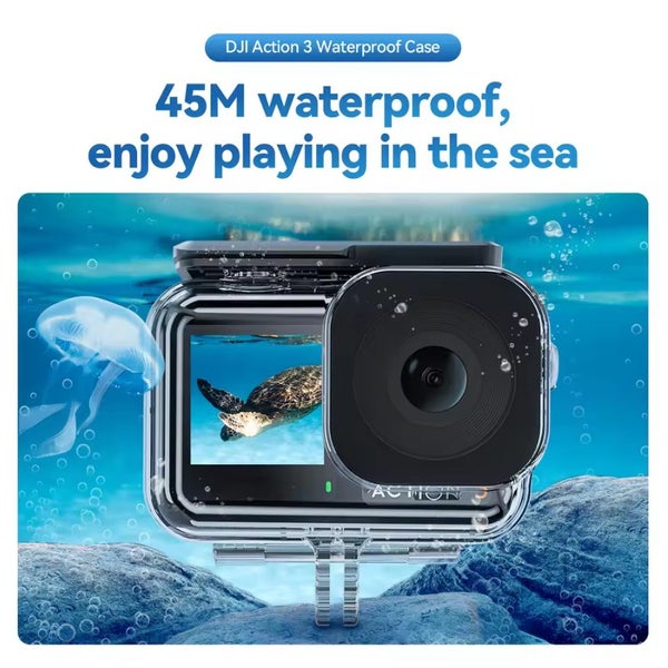 Telesin 45M Waterproof Diving Case for DJI OSMO Action 3 / 4 / 5Pro Carousel 2