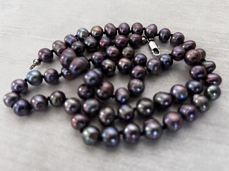 Long Genuine Pearl Necklace-63cm Carousel 2