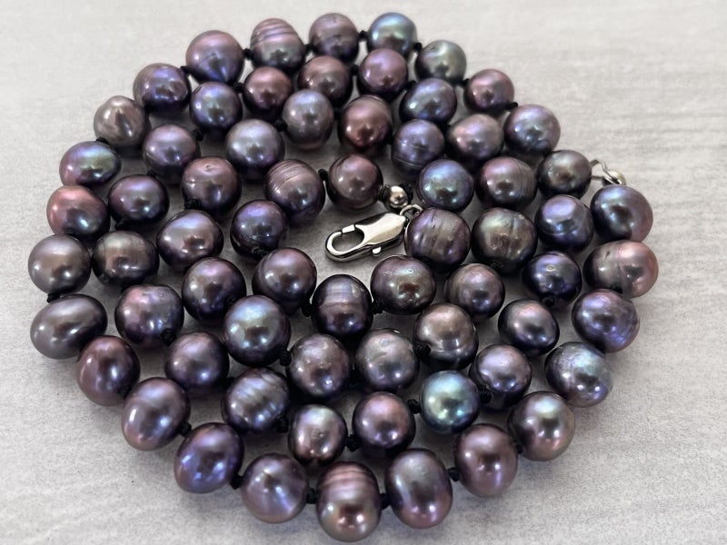 Long Genuine Pearl Necklace-63cm Carousel 1