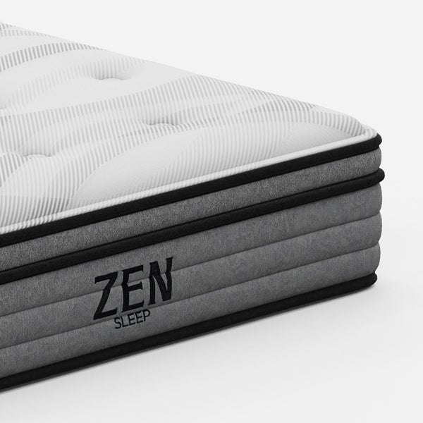 King Single Medium Plush Mattress - Light Grey Carousel 11