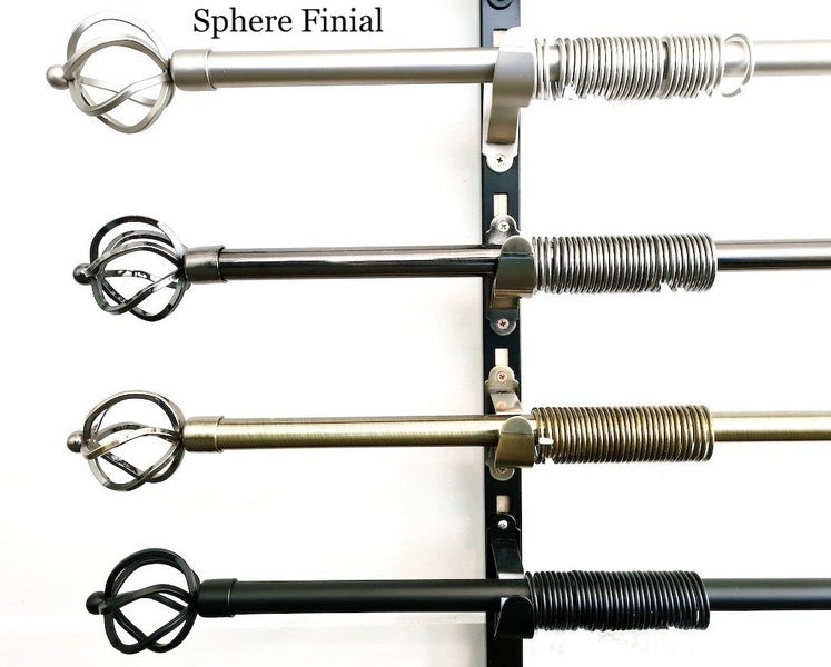 Rods / Tracks Adjustable Curtain Rods 150-300CM Carousel 2