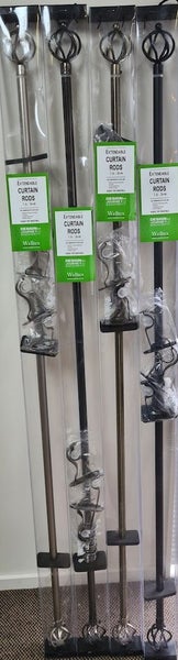 Rods / Tracks Adjustable Curtain Rods 150-300CM Carousel 10