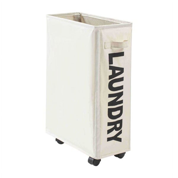 Slim Hampers for Laundry Collapsible Rolling Laundry Basket with Wheels Narro Carousel 1
