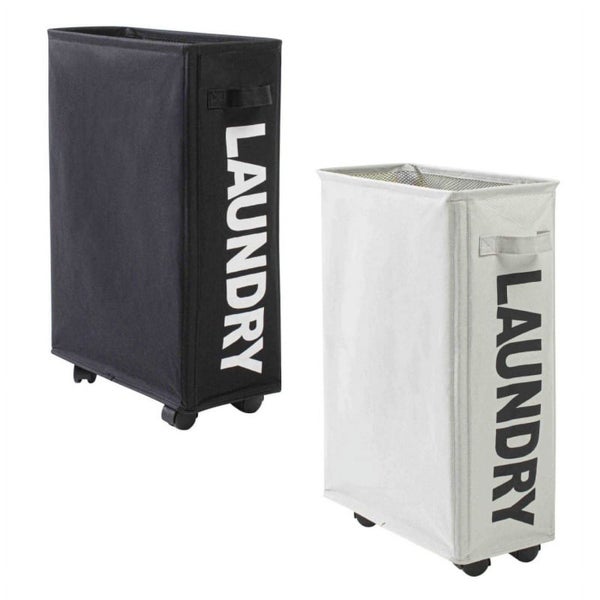 Slim Hampers for Laundry Collapsible Rolling Laundry Basket with Wheels Narro Carousel 2