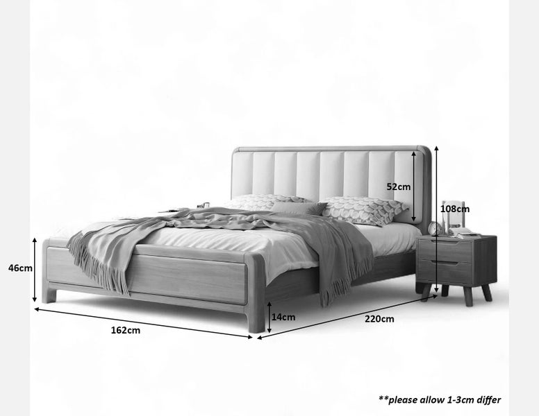 Solid Wood Queen Bed Carousel 7