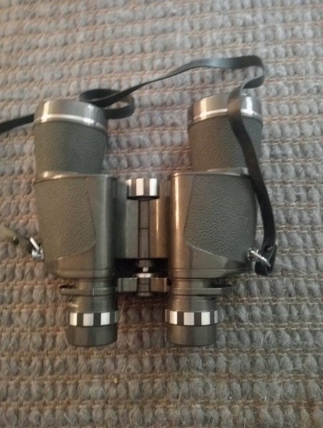 BISLEY DELUXE BINOCULARS VINTAGE 7X50 GREAT CONDITION SEE QUITE A DISTANCE Carousel 1