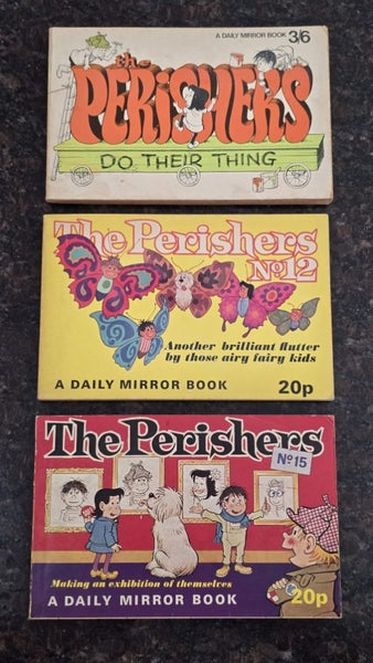 THE PERISHERS VINTAGE DAILY MIRROR COMICS BY Maurice Dodd & Dennis Collins Carousel 1
