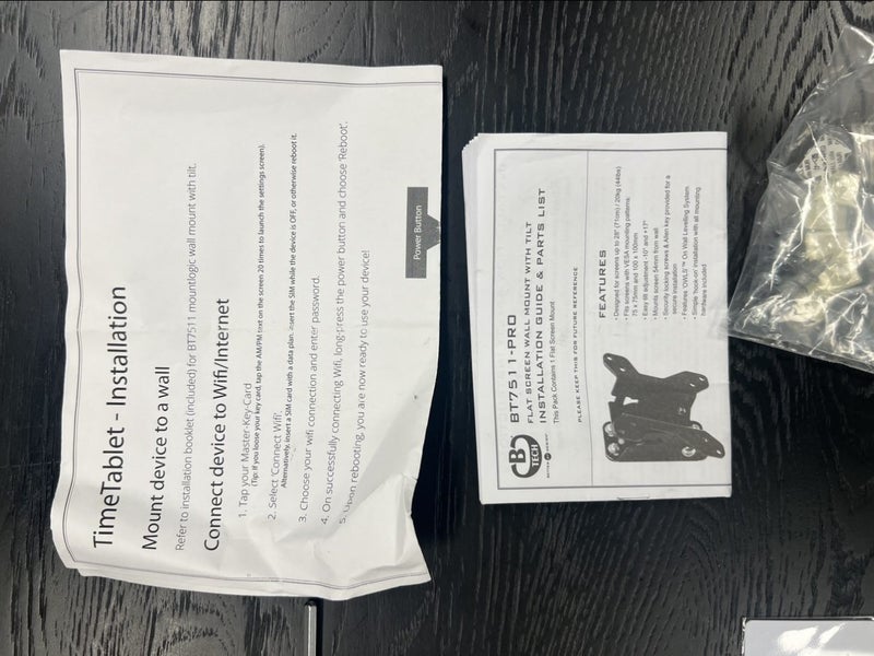 TIMEDOCK TIMETABLET CLOCK IN/OUT SYSTEM WITH KEY FOBS AND CARDS Carousel 7