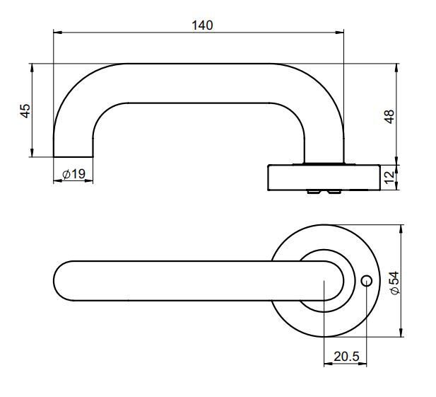 Yale YSH2/S2SS Simplicity Privacy Lever Set 2 Stainless Steel Carousel 2