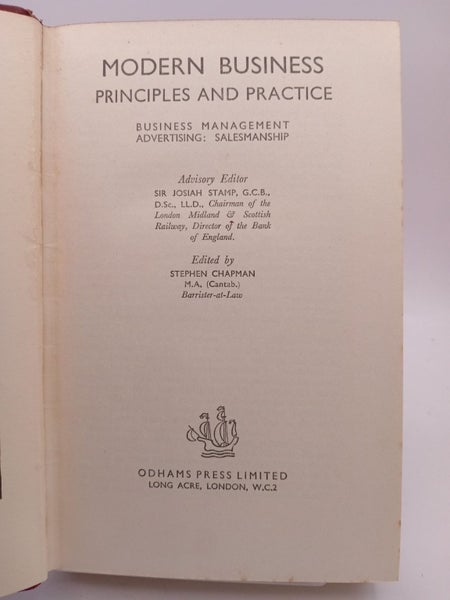 Modern Business Principles and Practice (The Modern Home University) by Steph...64474241693569111