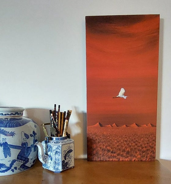 THE SACRED KOTUKU ... INCREDIBLE PAINTING by NELSON ARTIST Carousel 1