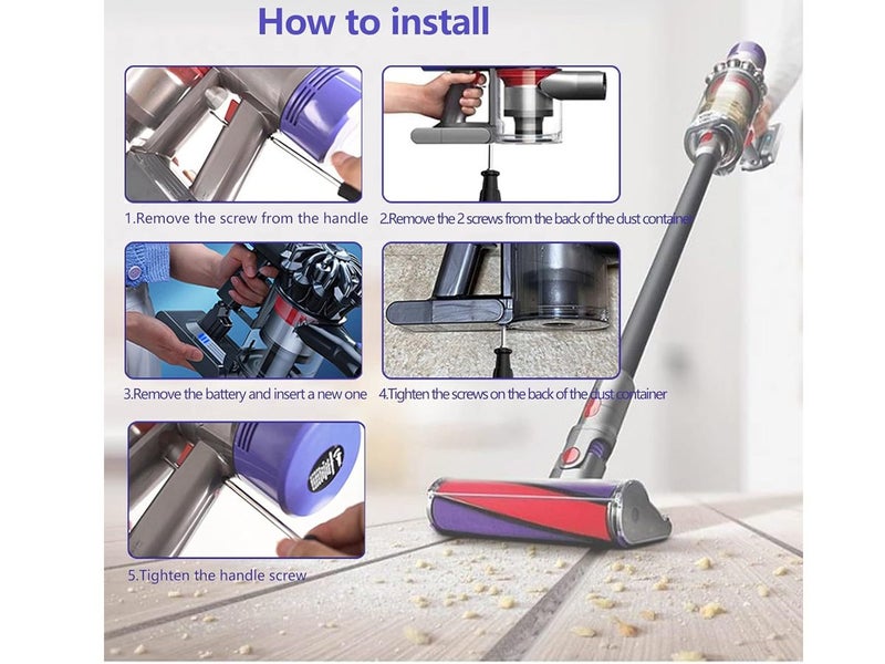 Dyson V8 Battery Replacement Carousel 9