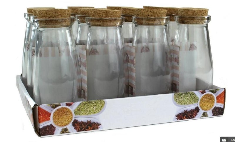 Kates Kitchen Glass Bottle / Jar with Cork lid 250ml Carousel 1