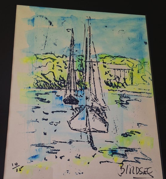 +++ ALFRED BIRDSEY ? "HARBOUR SCENE" LTD EDITION 10/15 PRINT +++ Carousel 2