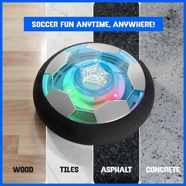USB Rechargeable Floating Hover Soccer Ball Toy with Colorful LED Lights Carousel 10