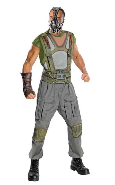 LICENSED DELUXE BANE DARK KNIGHT RISES ADULT MENS FANCY DRESS HALLOWEEN COSTUME Carousel 1