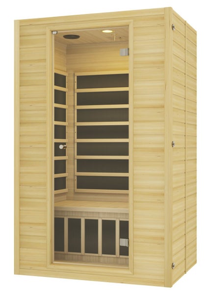 INFRARED SAUNA 2- PERSON + FREE GIFT-ESSENTIAL OIL FLAME SIMULATION Carousel 1