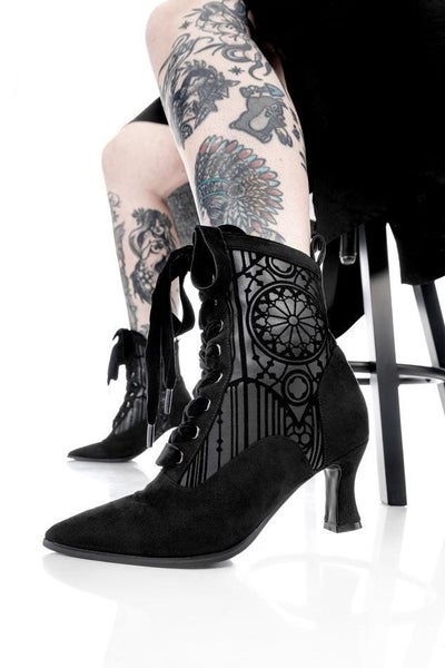 Restyle - Sanctorium - Elegant Goth Heeled Goth Boots Carousel 1