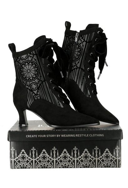 Restyle - Sanctorium - Elegant Goth Heeled Goth Boots Carousel 8