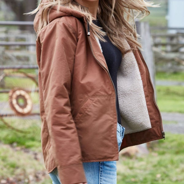 Burke & Wills Womens Dark Caramel Kings Jacket Carousel 2