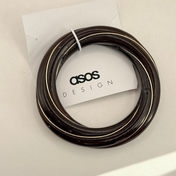 ASOS DESIGN Twist Resin Cuff Bracelet Carousel 1