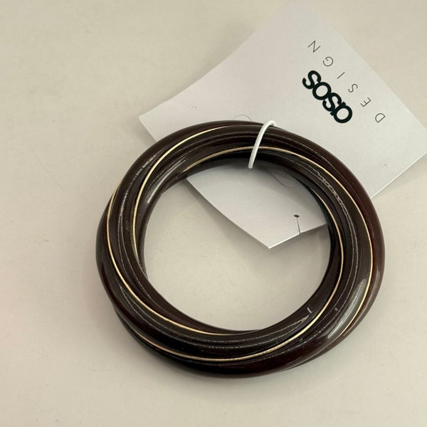 ASOS DESIGN Twist Resin Cuff Bracelet Carousel 2