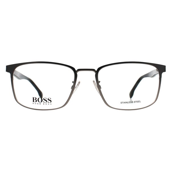 Hugo Boss Glasses Frames BOSS 1295/F R81 Matte Ruthenium Grey Men Carousel 1