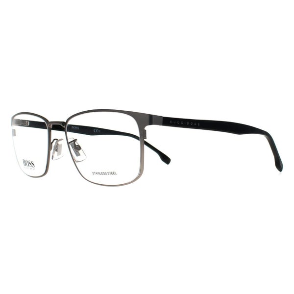 Hugo Boss Glasses Frames BOSS 1295/F R81 Matte Ruthenium Grey Men Carousel 2