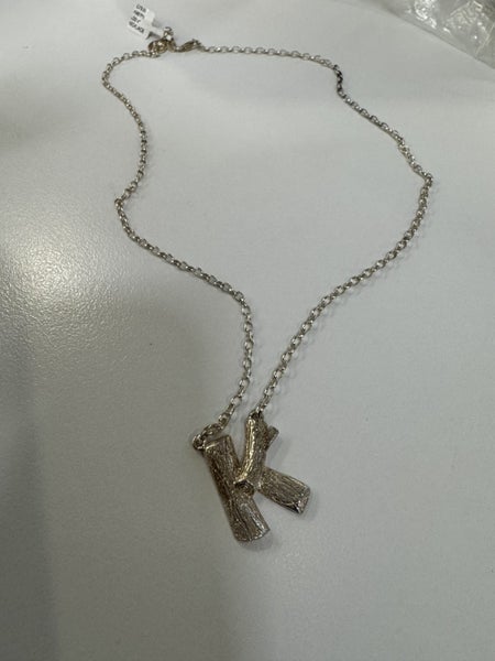 Karen Walker Log "K" Pendant & Chain Carousel 1