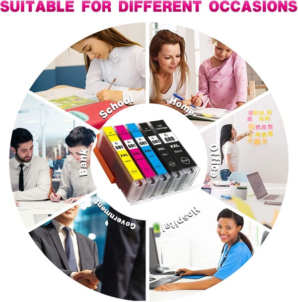 Canon Compatible Ink Cartridges PGI-680XXL CLI-681XXL TR8560 TS8160 TS9160 Carousel 2