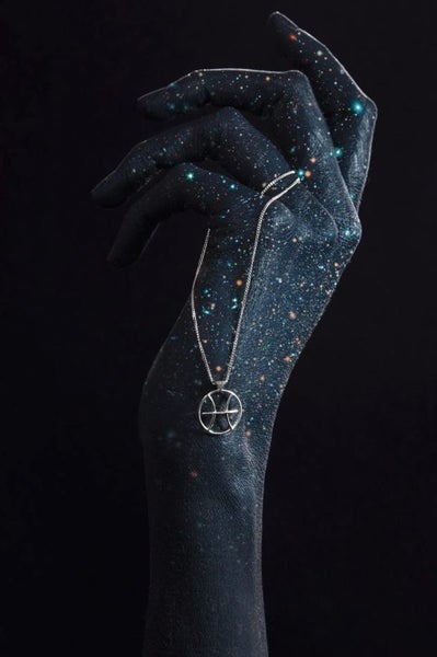 Karen Walker Pisces Necklace Silver RRP $319 Carousel 1