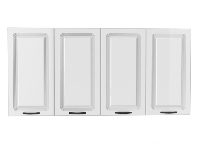 2400mm Wide Wall cabinet Shaker style High Gloss kitchenette Carousel 1