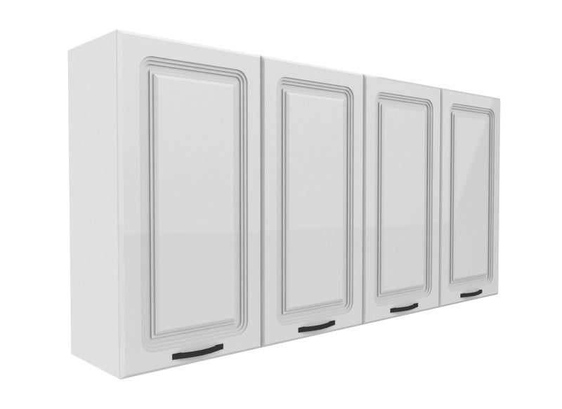 2400mm Wide Wall cabinet Shaker style High Gloss kitchenette Carousel 2