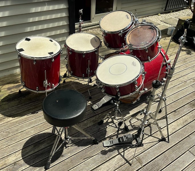 Premier Genista Drum Kit – Late 90s Model – Shells + Hardware64404895710211112