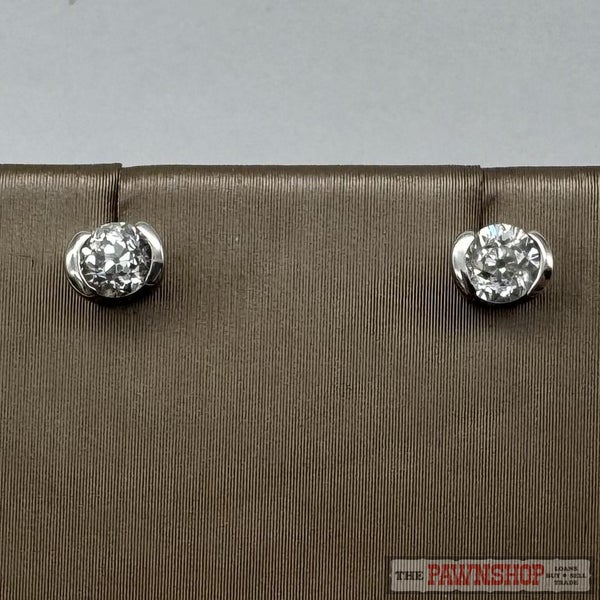 18ct White Gold 0.50ct TDW Diamond Stud Earrings ~ $4,500! Carousel 1