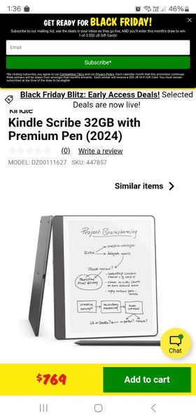 2024 32GB Kindle Scribe with Leather Cover Carousel 4